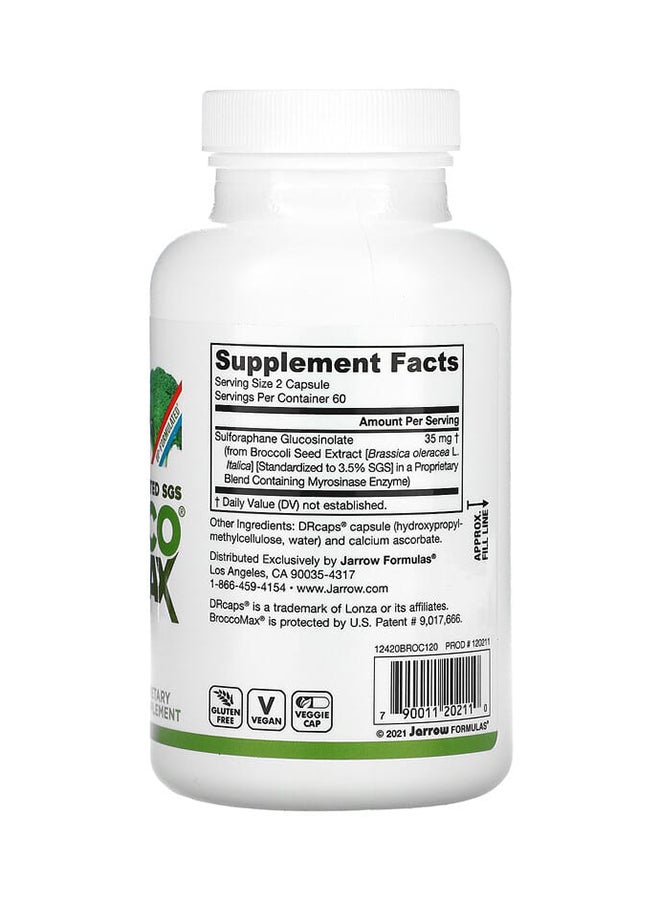 jarrow formulas Broccomax Dietary Supplement - 120 Capsules  - Image 2