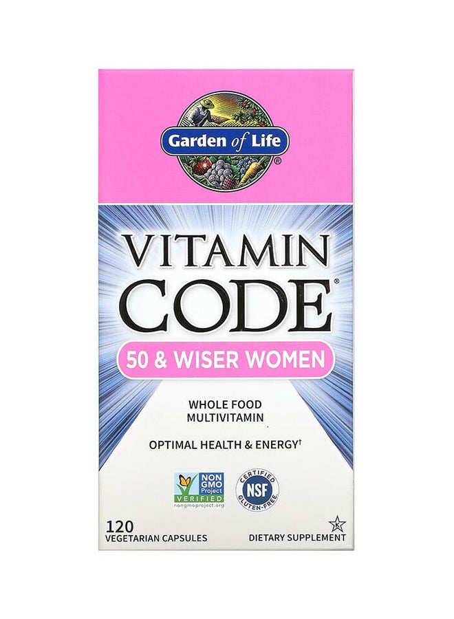 جاردن أوف لايف فيتامين كود، متعدد الفيتامينات من الطعام الكامل للنساء، 50 وأكثر، 120 كبسولة نباتية - Image 3