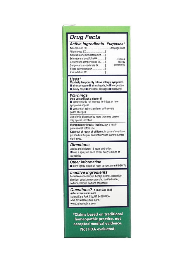 Natra-Bio - Sinus And Allergy Nasal Spray 0.8 fl oz (24 ml) - Image 1
