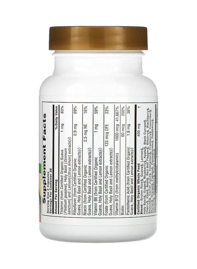 Natures Plus Whole Food Grown Vitamin B12 Supplement - 60 Capsules - Image 2