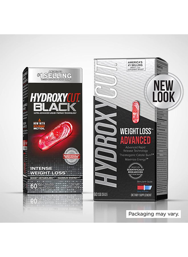Hydroxycut Intense Weight Loss Hydroxycut Black Intense Weight-Loss Supplement - 60 Liquid Capsules - Image 2