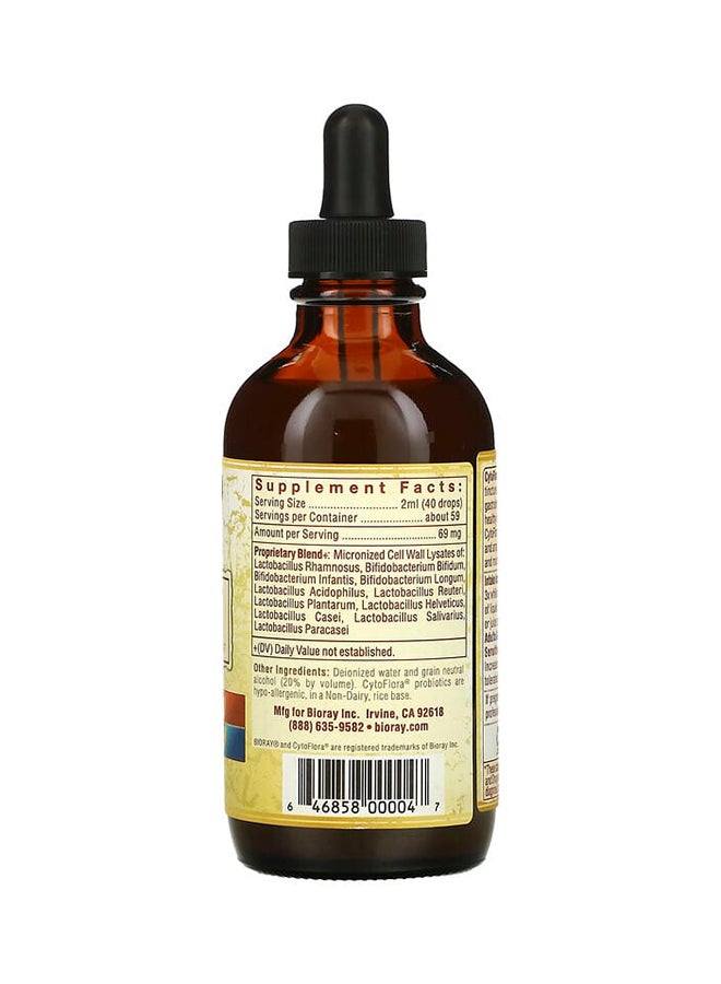 بيوراي CytoFlora Probiotic Immunity Tonic 4 fl oz (118 ml) - Image 2