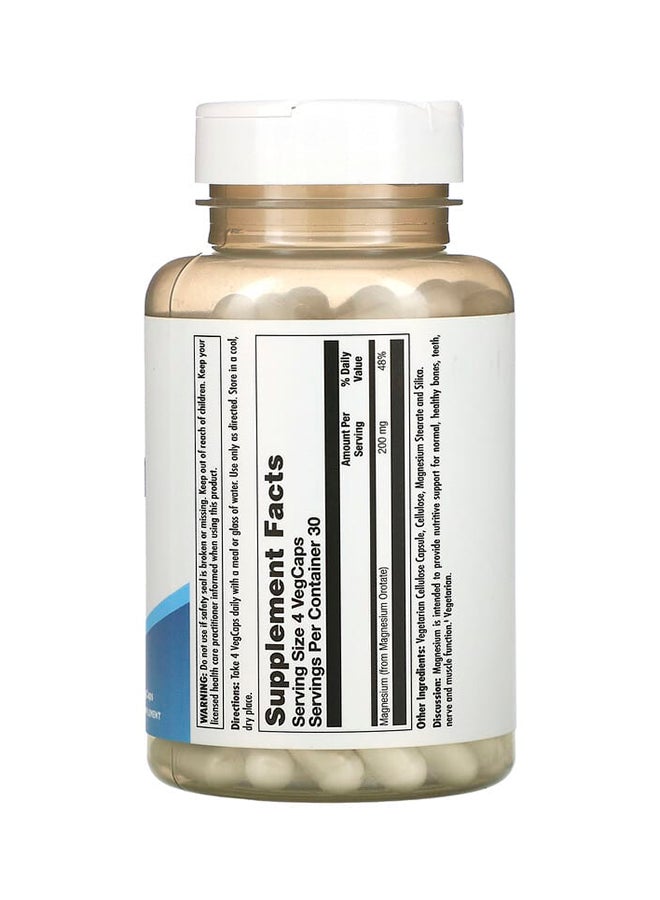 KAL Magnesium Orotate 200, 50 mg, 120 Vegcaps - Image 2