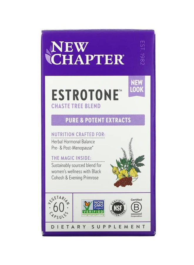 New Chapter Estrotone Herbal Hormonal Balance - 60 Capsules  - Image 3