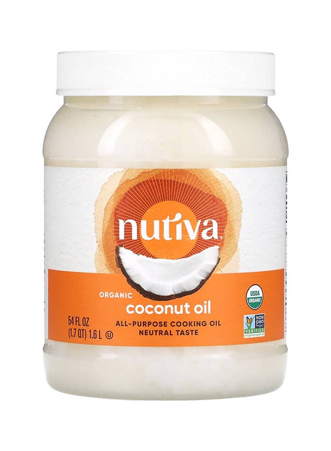 نوتيفا Nutiva, All-Purpose Cooking Oil, Organic Coconut Oil , 54 fl oz (1.6 l) - Image 1