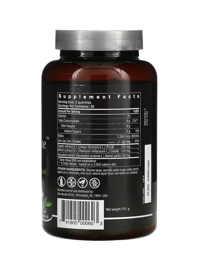 New Nordic - Apple Hair Volume - 60 Gummies - Image 1