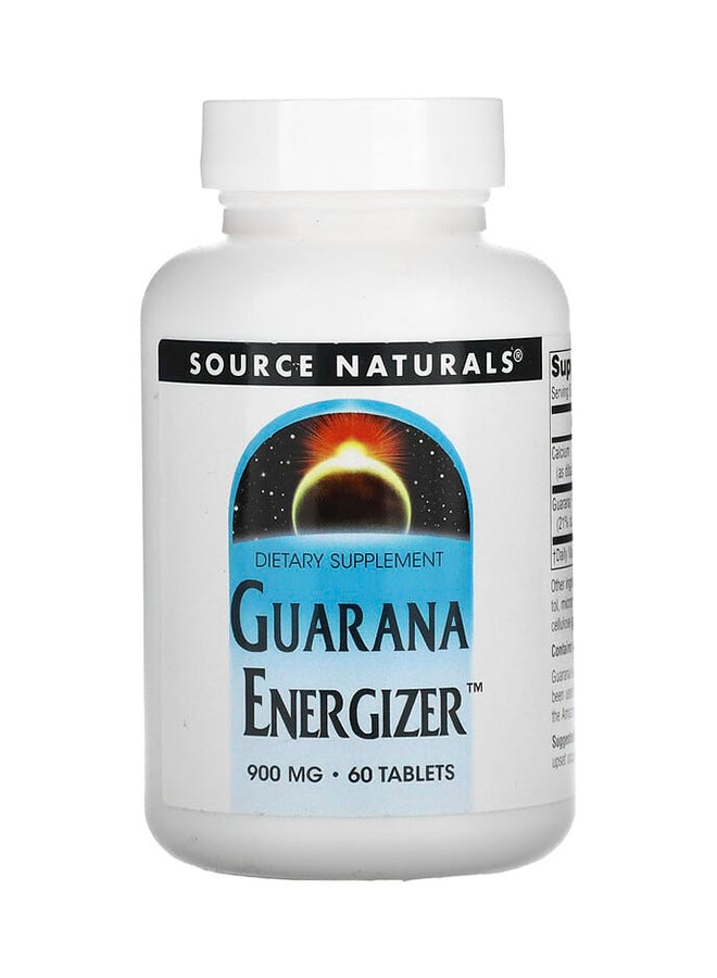 Source Naturals Guarana Energizer- 60 Tablets 900 mg  - Image 1