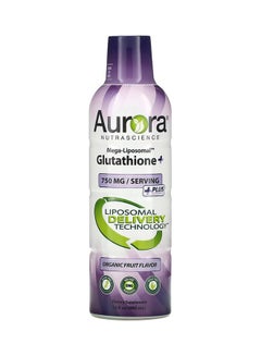 Organic Fruit Flavour Mega-Liposomal Glutathione Dietary Supplement 750 mg, 16 fl oz (480 ml)