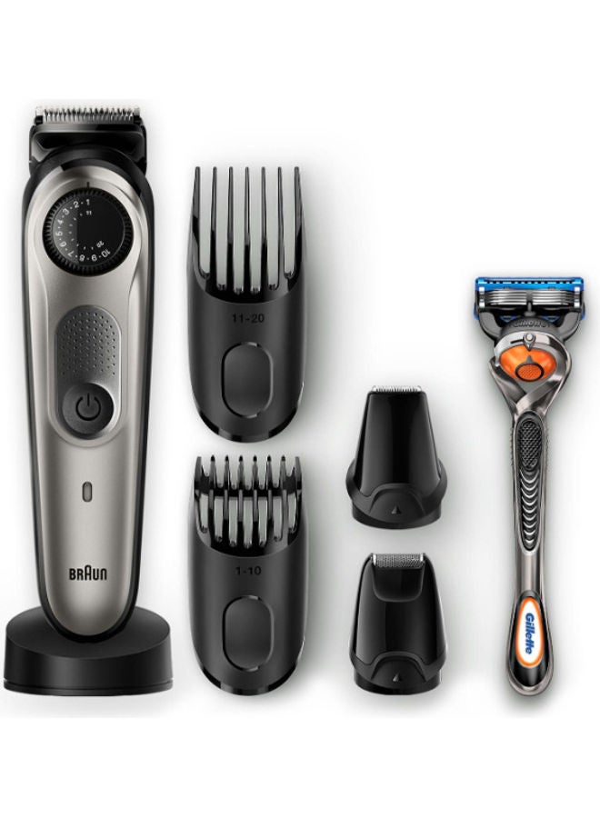 BRAUN 6 In 1 Rechargeable Beard And Hair Trimmer For Men 22 x 6.14 x 22cm - Image 1