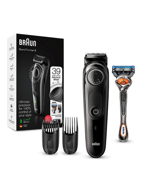 Beard Trimmer With Precision Wheel 2 Comb Attachments And Gillette Fusion5 Proglide Razor 13.6 x 5.6 x 25.1cm