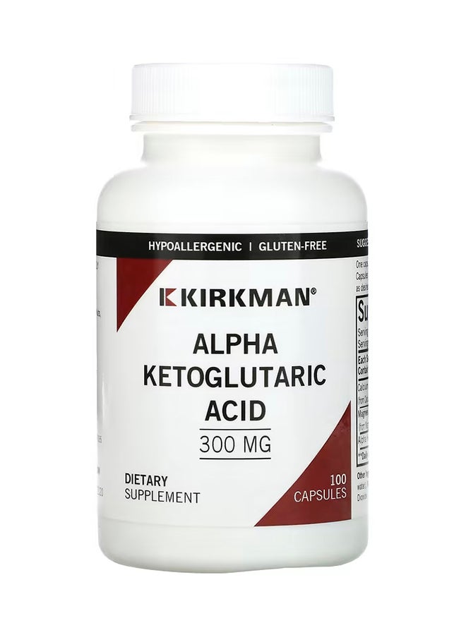 معامل كيركمان Alpha Ketoglutaric Acid - 100 Capsules 300 mg - Image 1