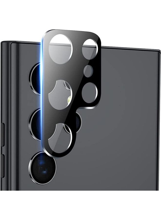 MARGOUN Samsung Galaxy S23 Ultra Camera Lens Protector 9H Tempered Glass 2.5D Anti-Scratch Case Friendly Shatterproof Black/Clear - Image 1