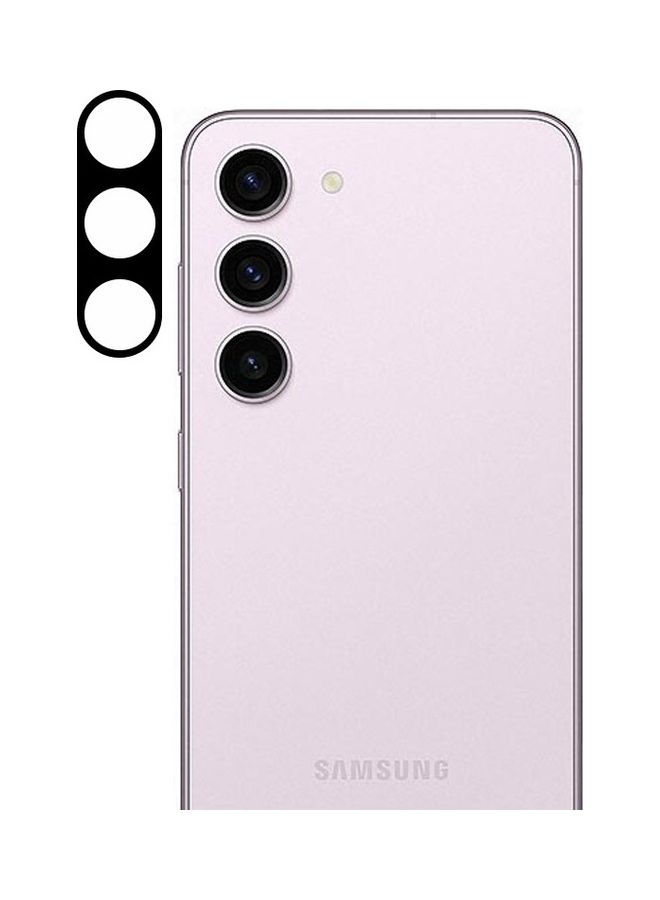 MARGOUN - Samsung Galaxy S23 Plus Camera Lens Protector 9H Tempered Glass 2.5D Anti-Scratch Case Friendly Shatterproof Black/Clear - Image 1