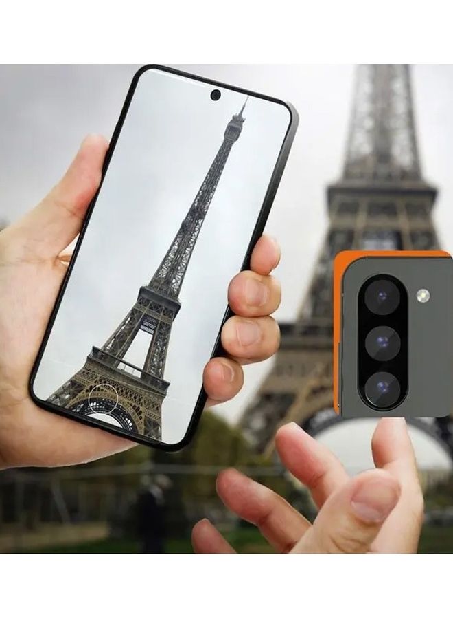 MARGOUN - Samsung Galaxy S23 Plus Camera Lens Protector 9H Tempered Glass 2.5D Anti-Scratch Case Friendly Shatterproof Black/Clear - Image 1