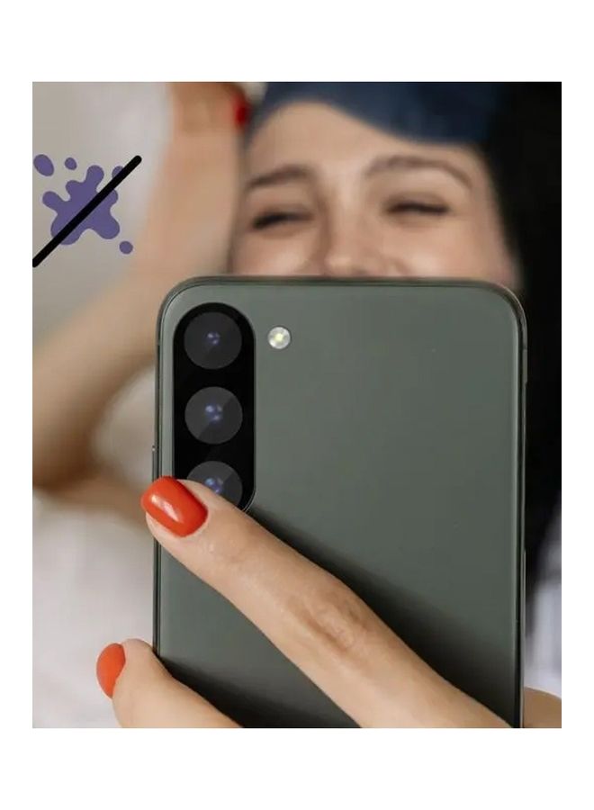 MARGOUN - Samsung Galaxy S23 Plus Camera Lens Protector 9H Tempered Glass 2.5D Anti-Scratch Case Friendly Shatterproof Black/Clear - Image 1