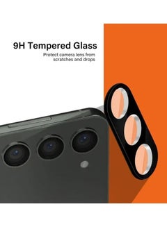 MARGOUN Samsung Galaxy S23 Camera Lens Protector 9H Tempered Glass 2.5D Anti-Scratch Case Friendly Shatterproof Black/Clear  - Image 4