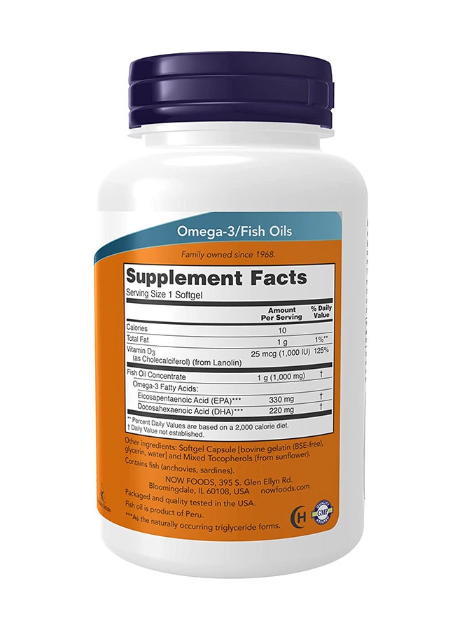 Now Foods 90-Softgels Tri-3D Omega Capsules 330/220 - Image 2
