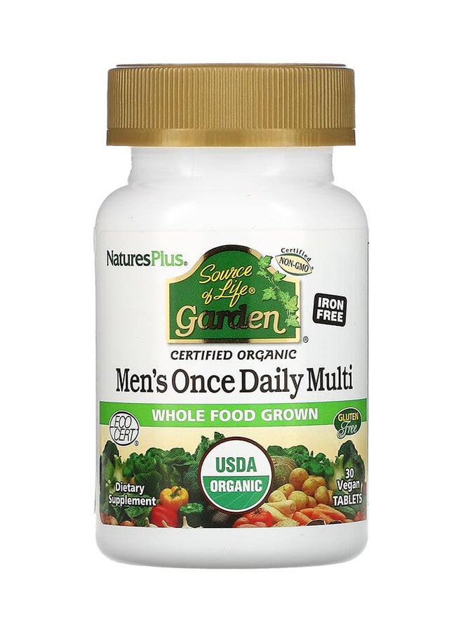 Natures Plus Source Of Life Garden Organic Daily 30 Vegan Tablets - Image 1