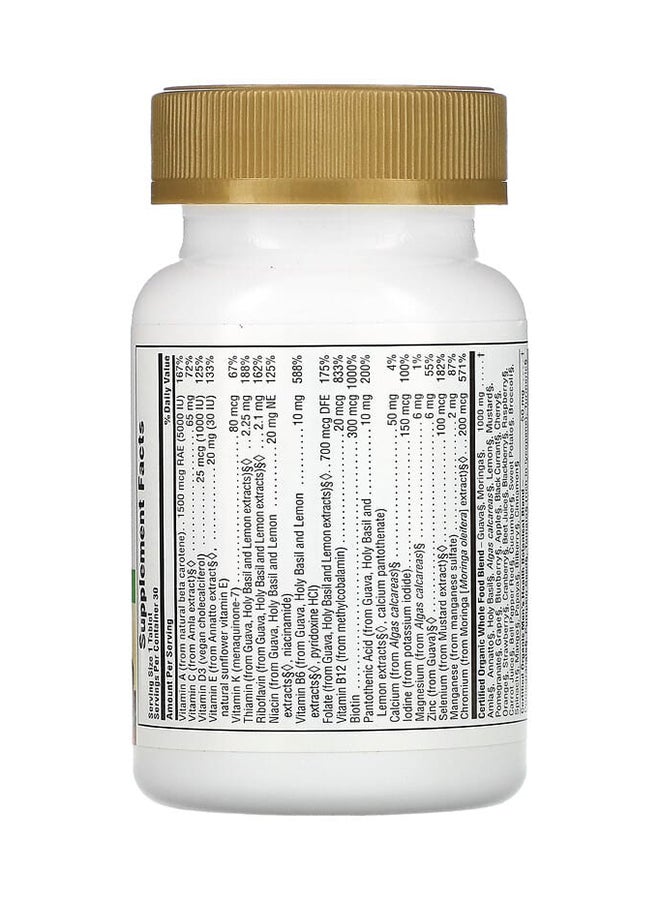 Natures Plus Source Of Life Garden Organic Daily 30 Vegan Tablets - Image 2