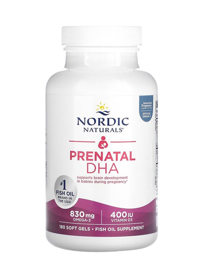 NORDIC NATURALS Prenatal DHA 180 Soft Gels - Image 1