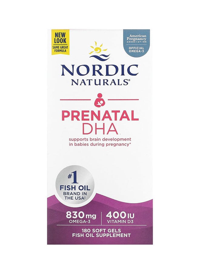 NORDIC NATURALS Prenatal DHA 180 Soft Gels - Image 2