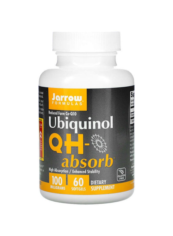 jarrow formulas Ubiquinol QH Absorb Dietary Supplement 60 Softgels 100 mg - Image 1