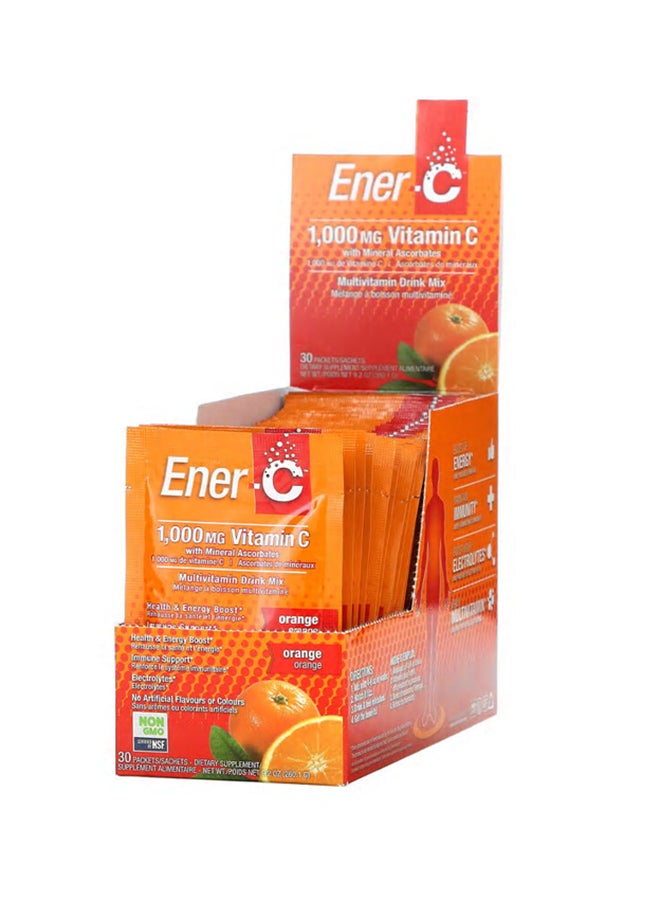 إنر-أس 30 قطعة من فيتامين سي 1000 ملغ 30 عبوة، 0.3 أونصة (8.67 جرام) لكل منها - Image 1