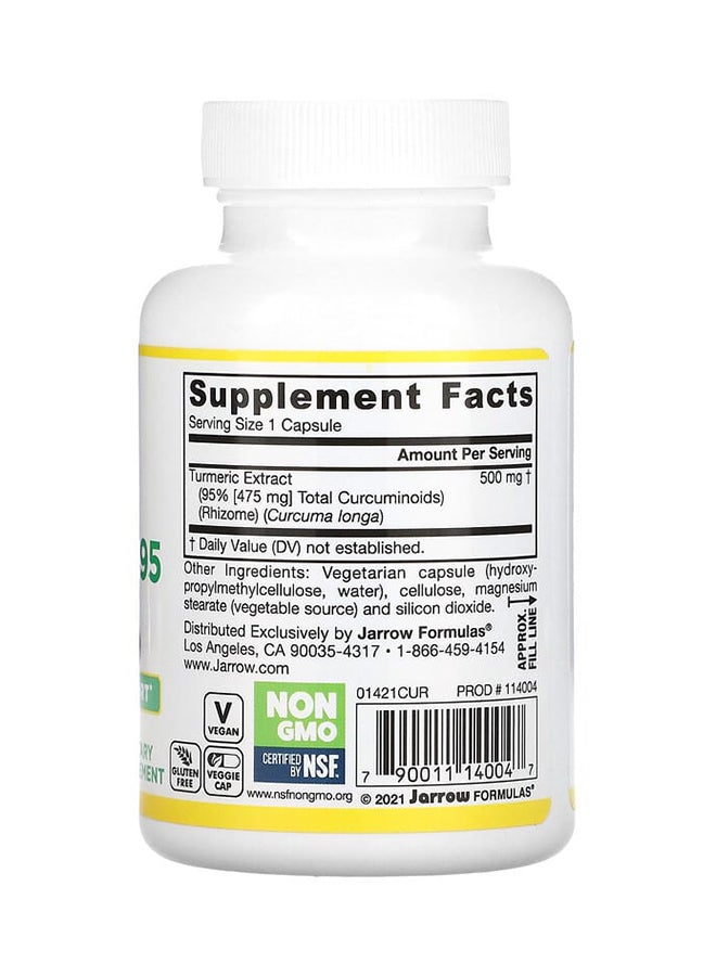 jarrow formulas Turmeric Extract Curcumin 95 60 Veggie Caps - Image 2