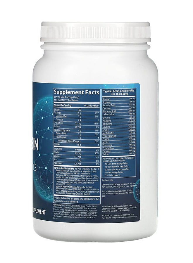 MRM Nutrition, Whey Protein, Chocolate, 2 Billion Probiotics, 2.02 lbs (917 g) - Image 2