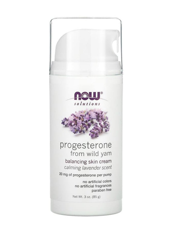 Now Foods - Natural Progesterone Balancing Skin Cream 3 oz (85 g) - Image 1