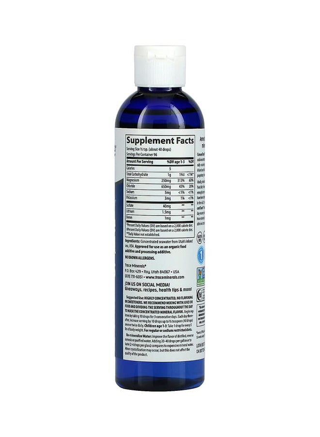Trace Minerals Research Trace Mineral Drops Dietary Supplement 8 fl oz (237 ml) - Image 2