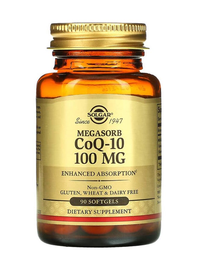 Solgar Megasorb CoQ-10 Dietary Supplement (100 Mg) - 90 Softgels  - Image 1