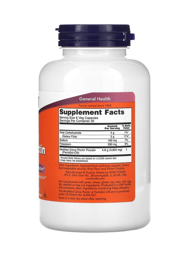 Now Foods - Citrus Pectin Dietary Supplement - 180 Capsules 800 mg - Image 1