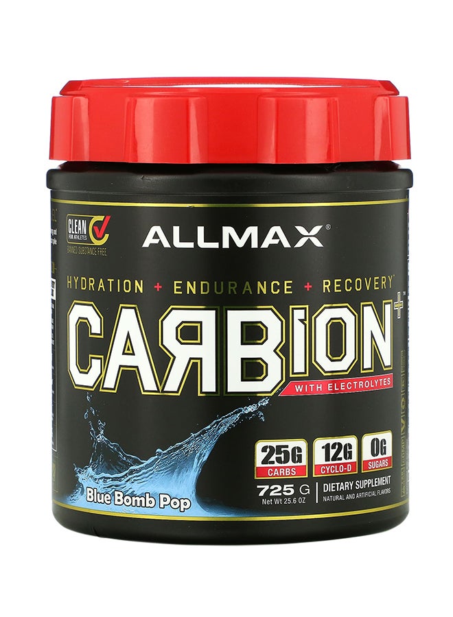 AllMax Nutrition - Carbion With Electrolytes Dietary supplement - Blue Bomb Pop 25.6 oz (725 g) - Image 1