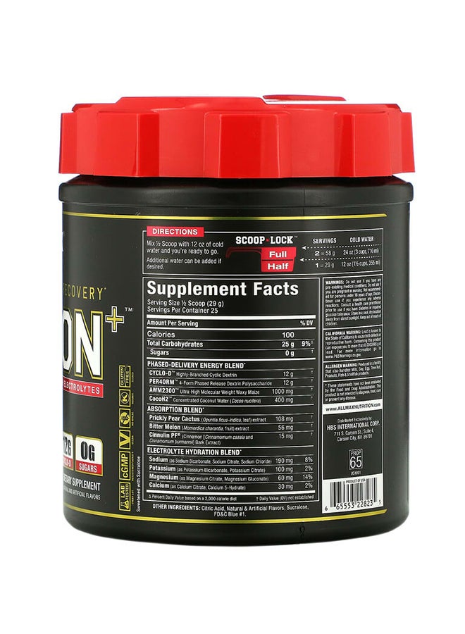 AllMax Nutrition - Carbion With Electrolytes Dietary supplement - Blue Bomb Pop 25.6 oz (725 g) - Image 1
