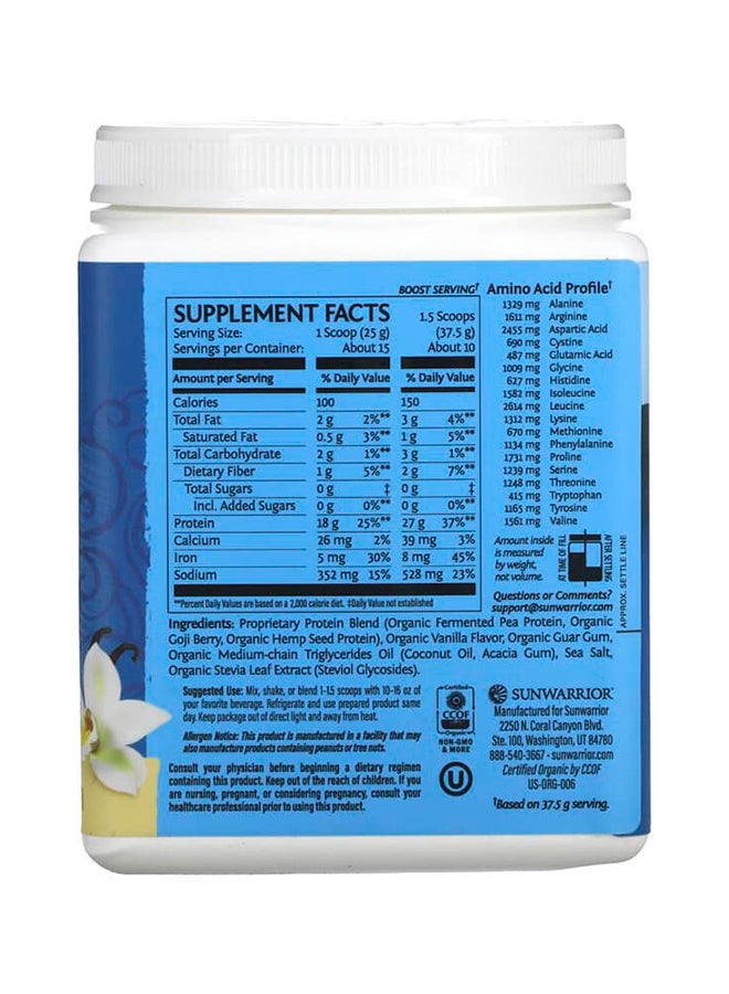 Sunwarrior Protein Warrior Blend - Vanilla 13.2 oz (375 g)  - Image 2