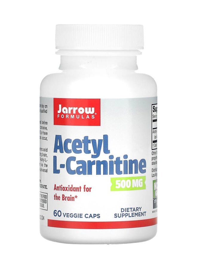 جارو فورملاز أسيتيل إل كارنيتين مكمل غذائي 500 مجم - 60 كبسولة - Image 1