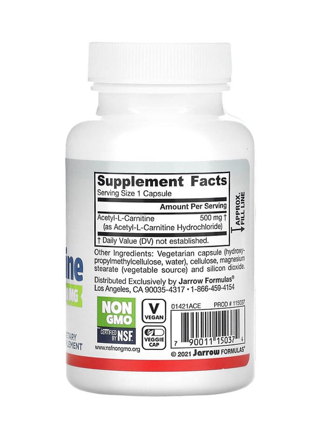 جارو فورملاز أسيتيل إل كارنيتين مكمل غذائي 500 مجم - 60 كبسولة - Image 2