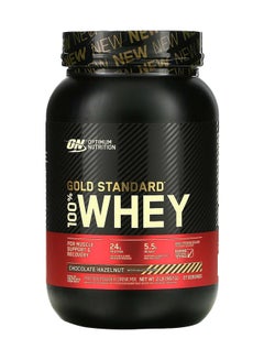 Optimum Nutrition Gold Standard 100 Percent Whey Protein - Chocolate Hazelnut - 907 Gram  - Image 1