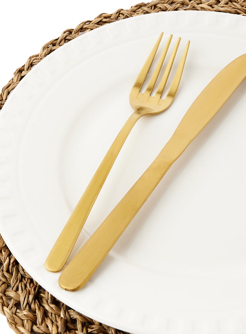 Noon East - 6 Piece Forks Set - Made Of Stainless Steel - Silverware Flatware - Fork Set - Serves 6 - Design Gold Sail Gold Sail 6 Pc Fork - Image 1