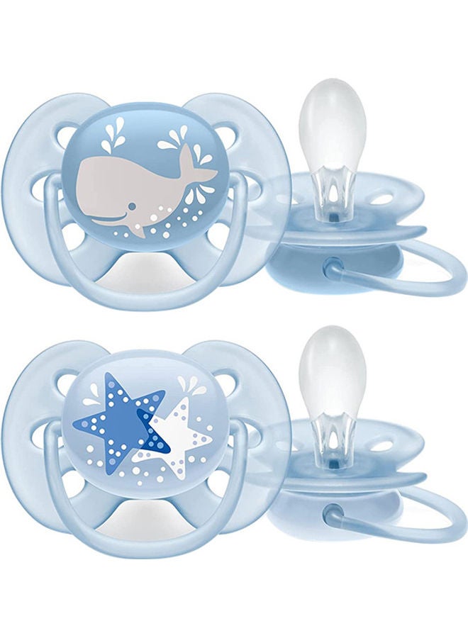 Philips Avent Ultra Soft X2 Boy Pacifiers - Image 1