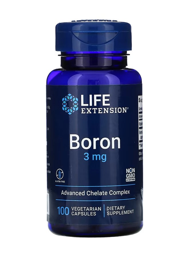 بورون - مُركب شيلات متطور (3 مجم) - 100 كبسولة