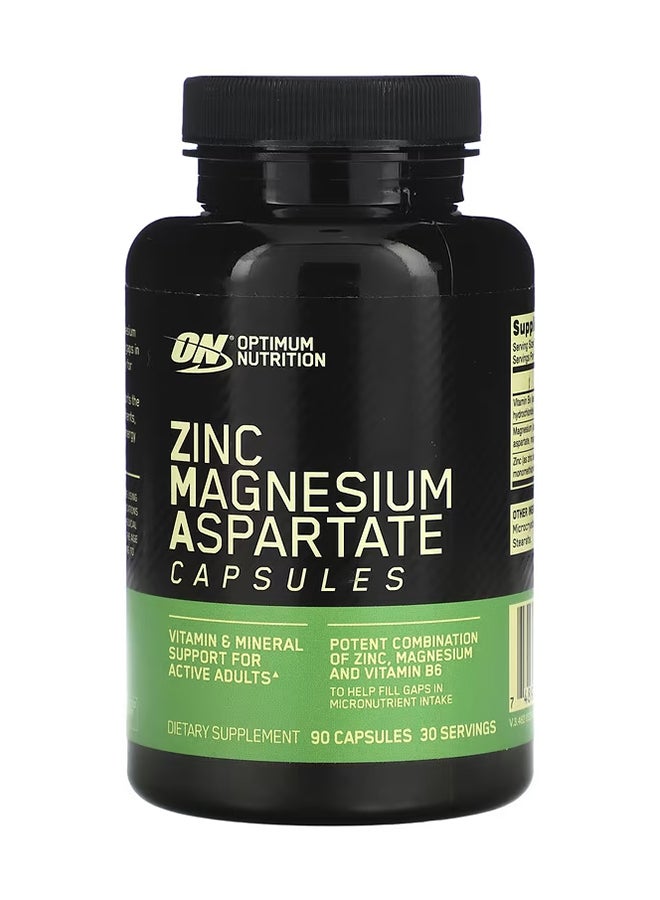 ZMA Vitamin And Mineral Support Dietary Supplement - 90 Capsules
