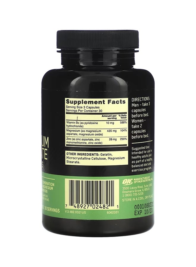 ZMA Vitamin And Mineral Support Dietary Supplement - 90 Capsules