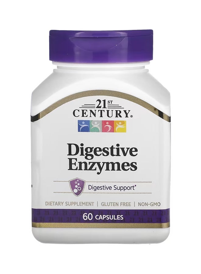 21st CENTURY Digestive Enzymes Dietary Supplement - 60 Capsules  - Image 1