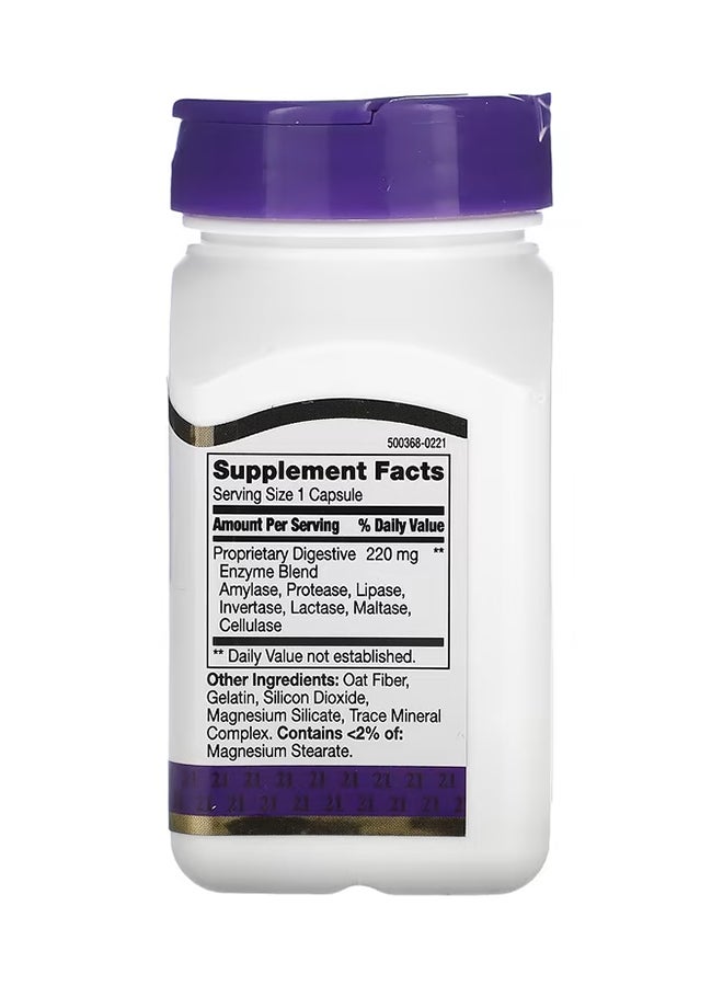 21st CENTURY Digestive Enzymes Dietary Supplement - 60 Capsules  - Image 2