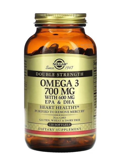 Double Strength Omega-3 EPA And DHA 700mg - 120 Softgels