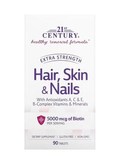 21st CENTURY Hair, Skin And Nails Dietary Supplement - 90 Tablets  - Image 1