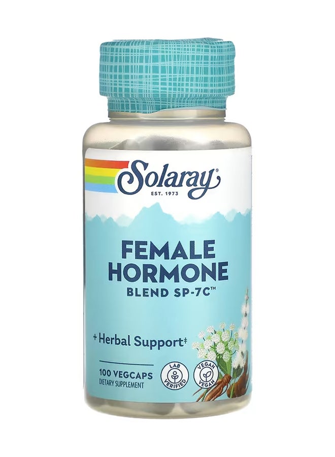 Solaray Female Hormone Blend SP-7C Dietary Supplement - 100 Veg Caps  - Image 1
