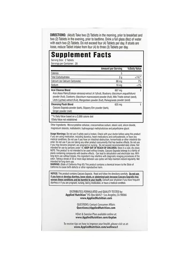 appliednutrition - 14-Day Acai Berry Cleanse - 56 Tablets - Image 1